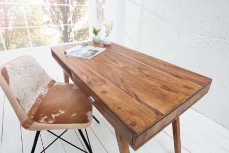 Design Bureau met Lade Massief Sheesham Hout 117 cm - Img 2