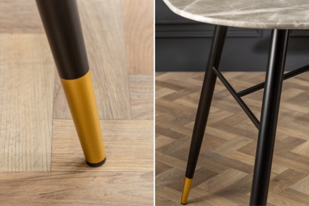 Design eettafel PARIS 180cm grijs kristalglas met marmer decor - Img 8