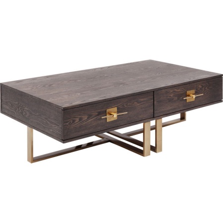 Design salontafel messinglook 135cm - Img 3