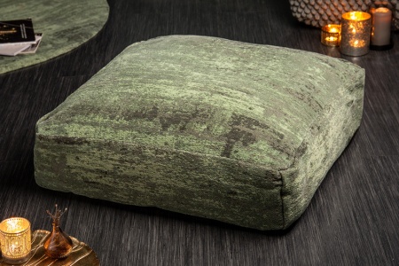 Design vloerkussen XL 70 cm groen zitkussen met abstract patroon - Img 5