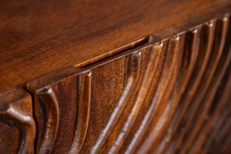 Dressoir mangohout Handgemaakt FLUID 160 cm - Img 7