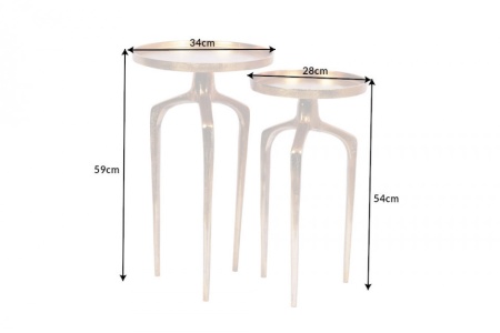 Elegante goudkleur bijzettafel set van 2 - Img 2