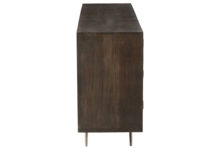 Etnisch Dressoir 2deuren+6laden Mango Hout Bruin 150cm - Img 2