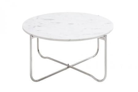 Handgemaakte salontafel NOBLE 62 cm wit afneembaar marmeren blad - Img 8