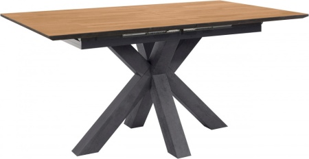 Industriële Uitschuifbaar Design eettafel 160-210cm eiken look - Img 5