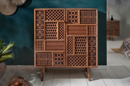 Massiev mangohout dressoir MARRAKESCH 100 cm - Img 3