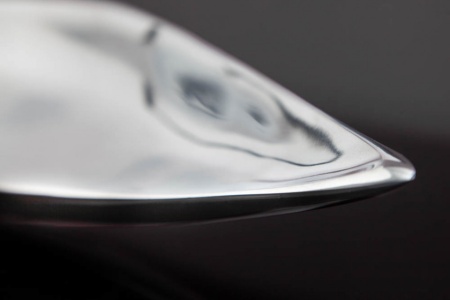 Modern decorative bowl SILVER LEAF 60cm silver aluminum - Img 5