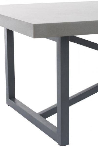 Salontafel Beton Finish Rechthoekig Hout/Metaal Grijs 120cm - Img 4