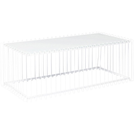 Salontafel Draad Rechthoek Wit 115x57cm - Img 5