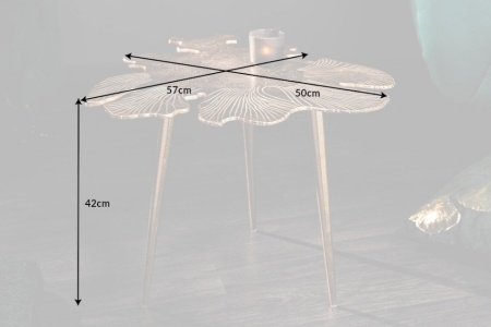 Salontafel Goud in een filigraan Bladmotief Leaf 57 cm - Img 2