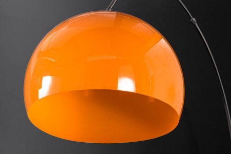 Uitschuifbare booglamp LOUNGE DEAL 175-205 cm oranje marmeren voet vloerlamp - Img 5