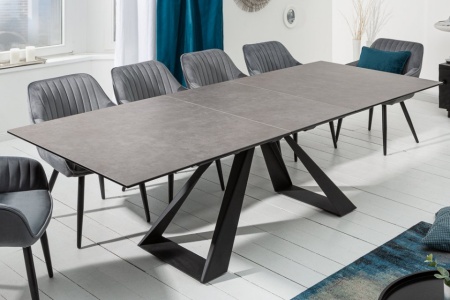 Uitschuifbare eettafel CONCORD 180-230 cm antraciet gemaakt van keramiek - Img 3