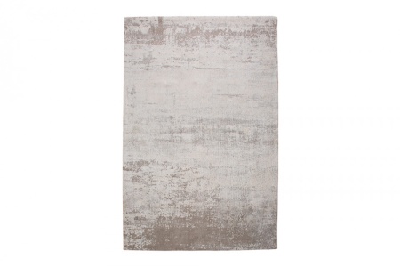 Vintage katoenen vloerkleed 240x160cm beige grijs verwassen gebruikte look - Img 6