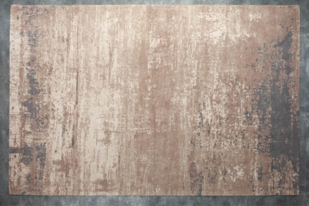 Vintage katoenen vloerkleed 350x240cm grijsbeige verwassen gebruikte look - Img 4