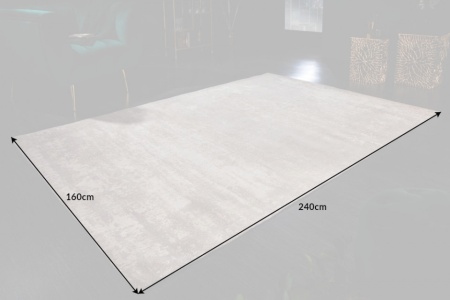 Vintage tapijt 240x160cm beige gewassen used look - Img 2