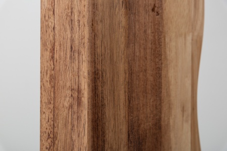 Vloerlamp naturel ORGANIC LIVING zwart massief hout 162 cm met linnen kap - Img 4