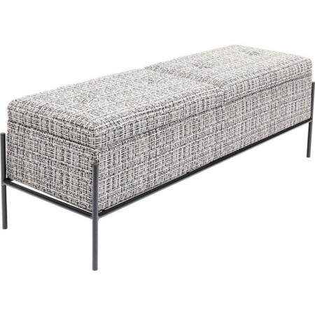 Bank 120cm met Knoppen en Opslag - Img 3