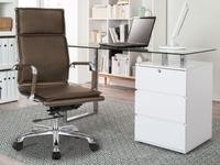 Bureaustoel Cognac Comfortabel - Img 2