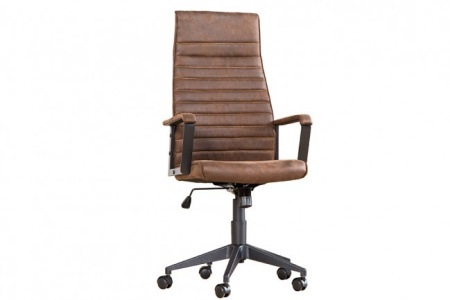 Bureaustoel Latin Hoge bruine vintage - Img 2