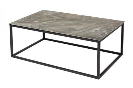 Design salontafel SYMBIOSE 100cm taupe keramiek in marmerlook - Img 7