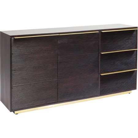 Dressoir massiefhout 3 Laden 2 deuren 150cm - Img 4