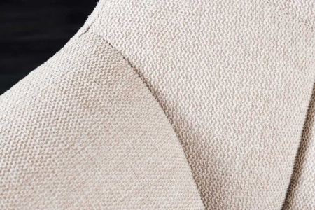 Eetkamerbank PAPILLON 165 cm champagne beige met rugleuningen zwart metalen frame - Img 8