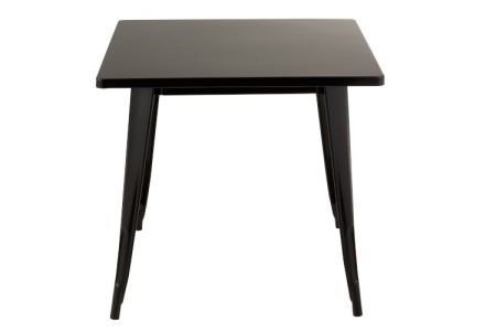 Eettafel Bistro Metaal Zwart Vierkant 80x80 - Img 2