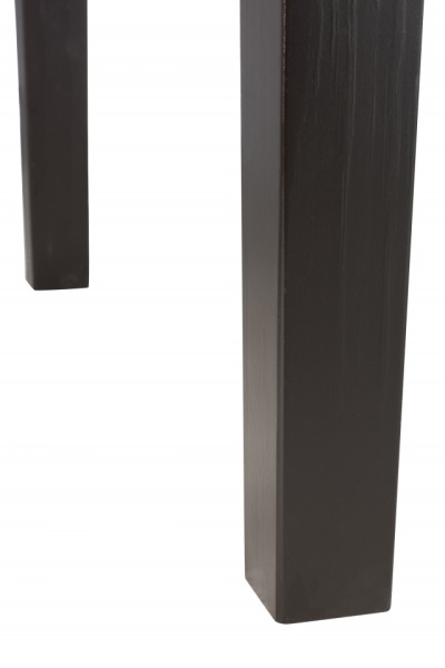 Eettafel Zwart Hout,Glas Rechthoek 180cm 3 Kruisen - Img 5