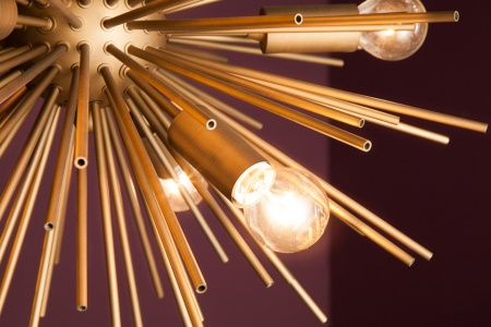 Elegante hanglamp SUNLIGHT 50cm gouden hanglamp - Img 5