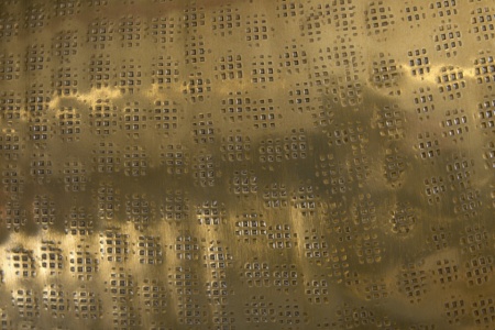 Elegante vaas ORIENT 50cm goud in gehamerd rasterpatroon - Img 7