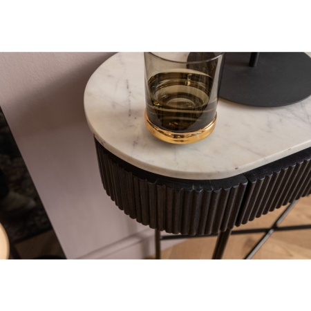 Kare design Console Glenn Sidetable 100cm met Marmer tafelblad - Img 6