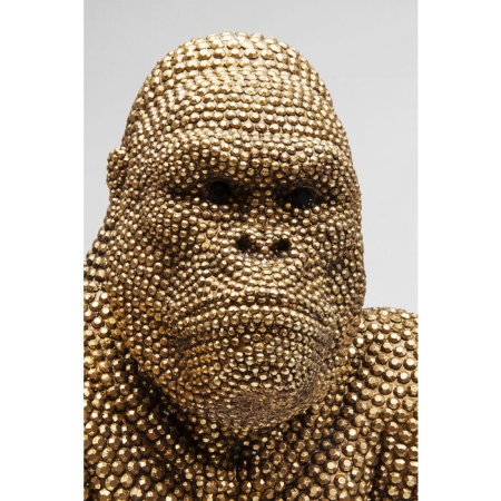 Kare Design Decoratie Beeld Gorilla Goud 80cm - Img 4