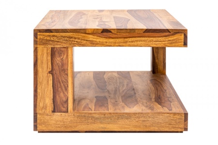 Massief edele houten salontafel 60cm Sheesham Stone Finish - Img 6