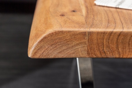 Massieve boom salontafel MAMMUT 110cm acacia 4cm tafelblad - Img 5