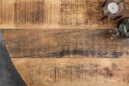 Massieve eettafel Rond 120 cm naturel mangohout - Img 3