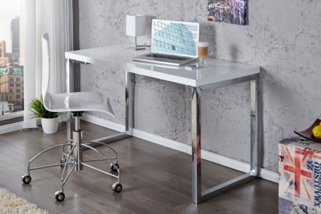 Modern bureau Hoogglans WIT 120 cm - Img 5