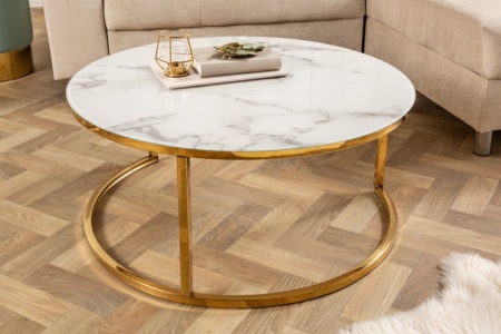 Salontafel Elegance 80cm wit marmer decor - Img 5