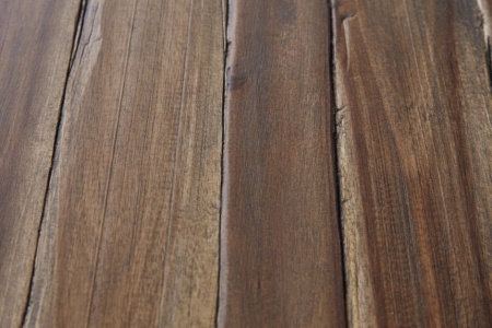 Set van 2 industriële salontafels ELEMENTS 110 cm acaciahout verweerd massief hout - Img 6