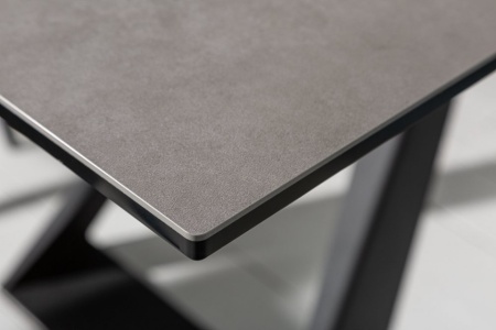 Uitschuifbare eettafel CONCORD 180-230 cm antraciet gemaakt van keramiek - Img 4