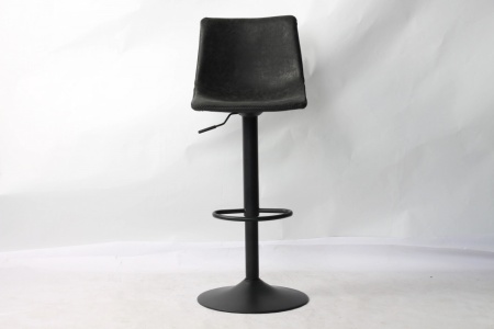 Barstoel Tref Set van 2 verstelbaar Vintage Zwart - Img 2