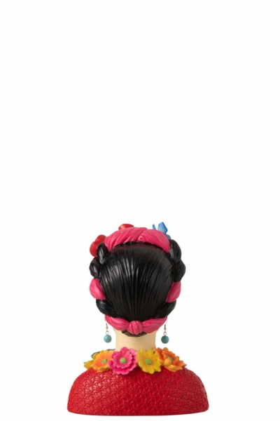 Beeld Buste Frida Kahlo Polyresine H22cm - Img 4