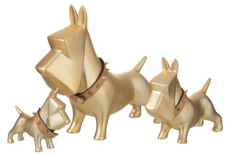 Beeld deco Hond goud 30cm - Img 2