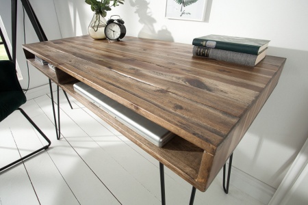 Bureau acacia hout SCORPION 110 cm - Img 3