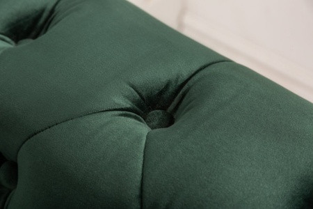 Chesterfield 3-zitsbank 205 cm fluweelgroen fluweel met knoopsluiting en veerkern - Img 5