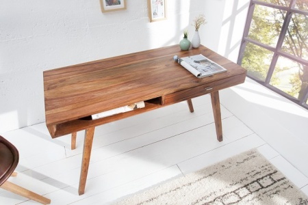 Design Bureau met Lade Massief Sheesham Hout 117 cm - Img 4