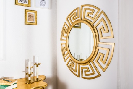 design goudkleur wand spiegel EUPHORIA 85cm Leverbaar in december - Img 3