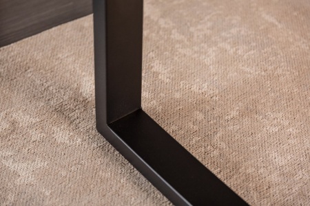 Design salontafel eiken look 120 cm zwart metalen frame - Img 6