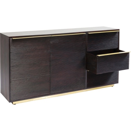 Dressoir massiefhout 3 Laden 2 deuren 150cm - Img 5