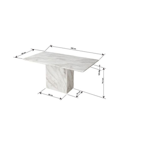 Eettafel Artistico Marmer 160x90 - Img 8