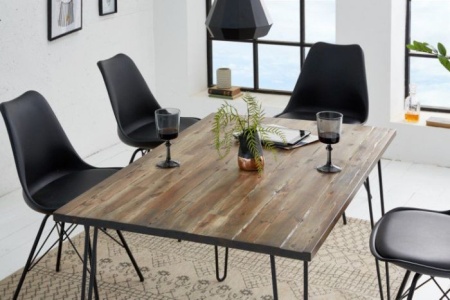 Eettafel Spider Bruin 120cm Massief Acacia Hout - Img 3